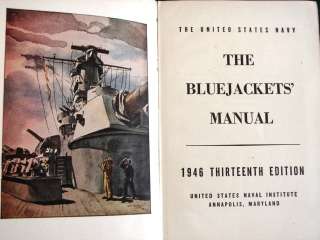 WWII US NAVY 1946 Bluejackets Manual  