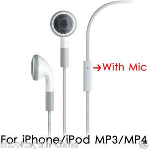 New Headset Headphone Earphone With Mic for i Pod Touch iPhone 4S 4 