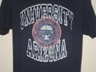 vintage UNIVERSITY ARIZONA CHAMPION T Shirt college soft thin 80s 