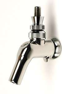 Perlick Perl 525PC forward sealing, chromed brass beer faucet  