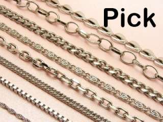 MEN High Quality STAINLESS STEEL Various Style CURB Chain NECKLACE 