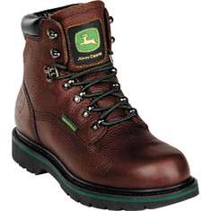 John Deere Boots 6 Safety Toe Waterproof Lace Up 6383   Free 