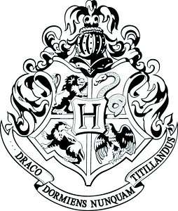 Bild Wallprint Hogwarts SW Wappen Harry Potter Wandbild  