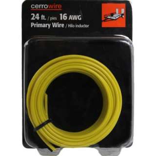   . Yellow 16 Gauge Stranded Primary Wire 207 1207R24 