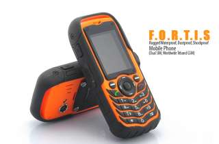 Fortis   Rugged Waterproof Shockproof Phone Dual SIM, Worldwide 