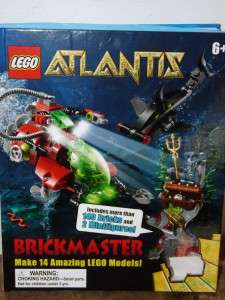 LEGO Brickmaster ATLANTIS Lego Set Instuction Book HardCover Book Over 