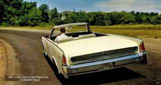 1961 LINCOLN CONTINENTAL ~ CONVERTIBLE (REAR VIEW)  