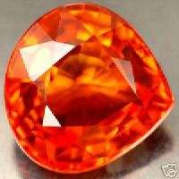 75 CT ~ Songea Sapphire ~ Redish Orange Pear  