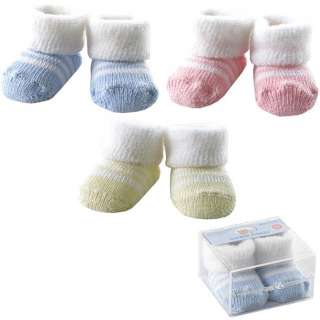 Luvable Friends Boxed Fuzzy Cuff Socks NB 0 3  