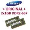 Dual Channel Kit 2 x 1 GB  2GB 200 pin DDR2 667 SODIMM (667Mhz, PC2 