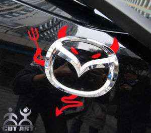 A186 Mazda Teufel logo Aufkleber Auto Autoaufkleber  