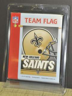 New Orleans Saints flag 27x37 in plastic box  