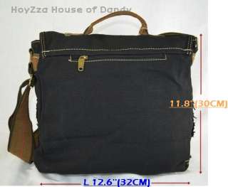 mens vintage casual style medium messenger bag b3014 dimensions h 11 8