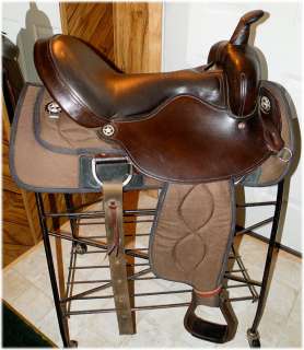 Big Horn Western Flex Trail Pleasure Saddle,16 Seat Flexible Quarter 