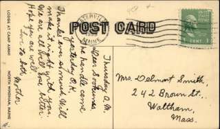 NORTH WINDHAM ME Camp Aimhi Lodge Old Postcard  