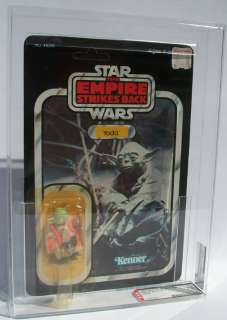 YODA VINTAGE 1980 Kenner Star Wars ESB 32 Back AFA EX+ MOC UP Carded 