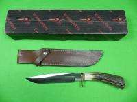   Model 1 7 Effingham DRUMMOND AMERICAN Huge Hunting Stag Knife  