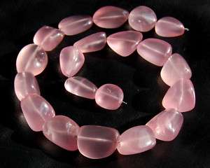 Huge Intense Pink Rose Quartz Smooth Nugget Beads 573ct  