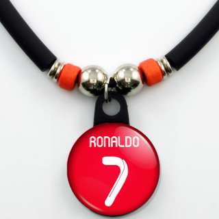   Ronaldo #7 Real Madrid 2011 12 Red Jersey Necklace, NEW  