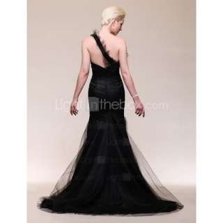 Black Party Ball Prom Gown Custom Evening Dress UK6 14  