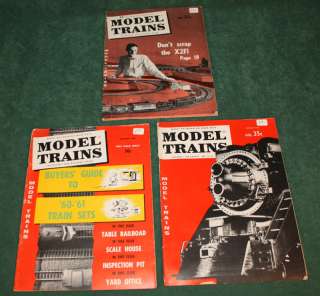 Vintage Model Trains Railroading Magazines 1960s  