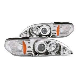 Anzo USA 121039 Ford Mustang Projector 1Pc with LED Halo Chrome 