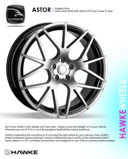 22 HAWKE Astor wheels toyo tyres for mecedes ML  