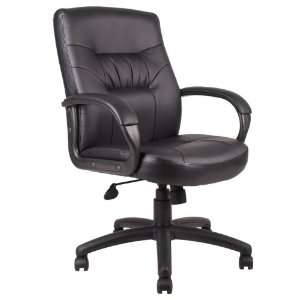   BOSS EXECUTIVE MID BACK LEATHERPLUS CHAIR   Delivered