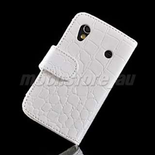   CROCODILE LEATHER FLIP POUCH CASE COVER FOR SAMSUNG S5830 
