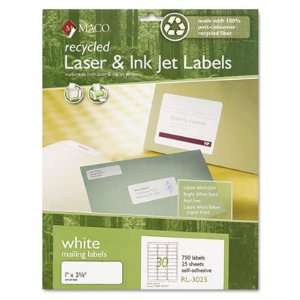  Chartpak Recycled Laser and InkJet Labels MACRL3025 