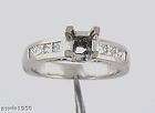 4CT DIAMOND ENGAGEMENT RING SEMI MOUNT 14K W GOLD items in 