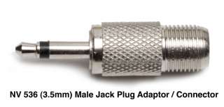 LMA 3.5mm Jack Plug To F Type Female Adaptor