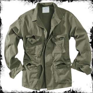 SURPLUS ARMY STYLE LIGHTWEIGHT BDU MENS COTTON MILITARY JACKET WASHED 