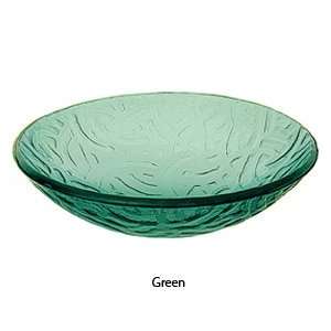Decolav Artistic Green Art Glass Vessel Sink Bathroom Vanity Bowl 1070 
