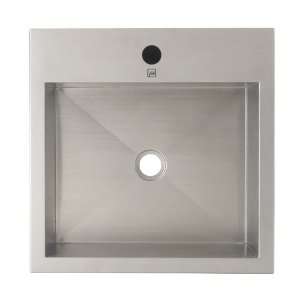 Decolav 1280 1B Simply Stainless Rectangle Stainless Steel Vessel Sink 