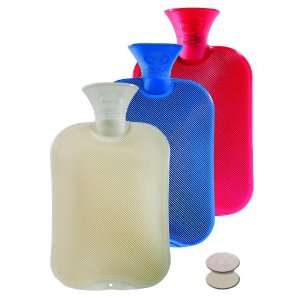 Fashy 6440 Thermoplast Wärmflasche 2 Liter Halblamelle farblich 