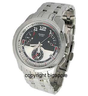   YRS406G Black/white Round Dial Silver Stainless steel Mens Watch
