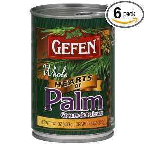 Gefen Heart of Palm Whole, 14.1 Ounce (Pack of 6)  Grocery 