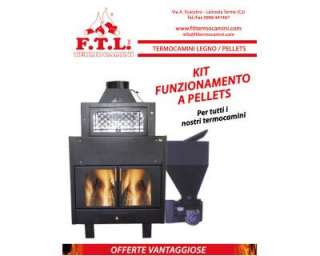 Termocamino con forno legno/Pellet FTL a Lamezia Terme    