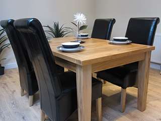 Solid Oak Extension Dining Table & Any Choice of Chairs  