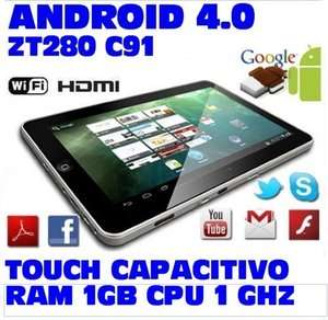 TABLET PC 10 Google Android 4.0 E PAD 3G ZT 280 C91 HDMI TOUCHSCREEN 