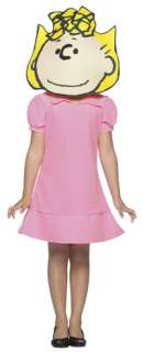 Girls Deluxe Peanuts Sally Costume   Peanuts Costumes