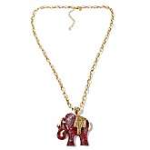 Real Collectibles by Adrienne® Good Luck Elephant Pendant with 27 