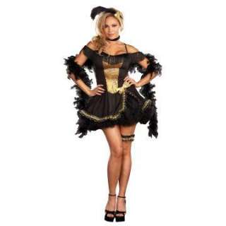 Goldie Rush Plus Adult Costume   Includes Dress, Garter, Neckband 