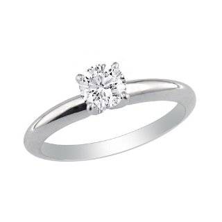   ct.tw Princess Diamond Solitaire Ring in 14k White Gold SZUL Jewelry