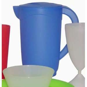  Multi Colorful Plastic Dinnerware   2qt. Pitcher with Lid 