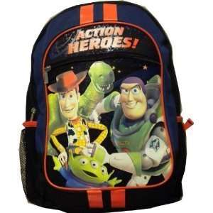  Disney TOY STORY ACTION HEROES School Bag Backpack BLACK 