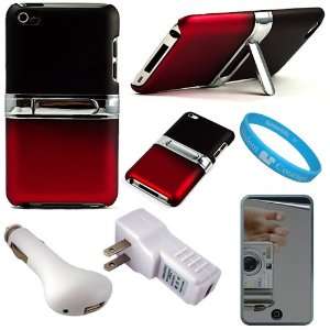  Crystal Hard Case Cover with Stand Alone Kickstand for iPod Touch 