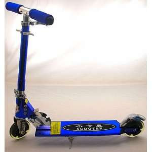  New Blue Kick Scooter w/LED Lighted Wheels Sports 