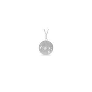   Name Pendant in 14K White Gold with Diamond Accent (7 Letters) lockets